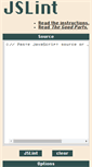Mobile Screenshot of jslint.com