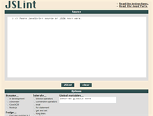 Tablet Screenshot of jslint.com